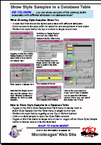 73ShowStyleSamplesInaDatabaseTable