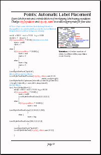 Points: Automatic Label Placement