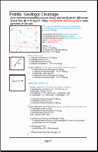 Points: Geologic Cleavage